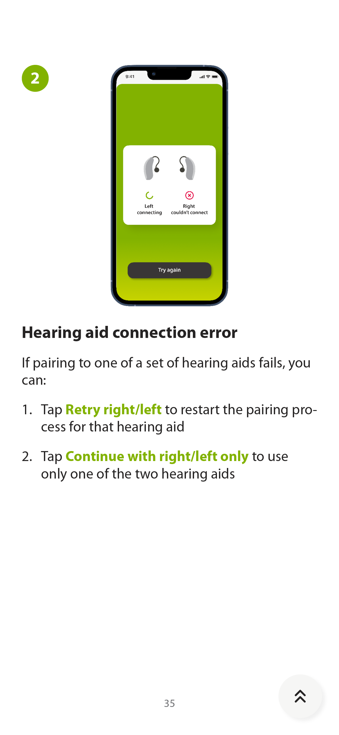 User guide — setup complete